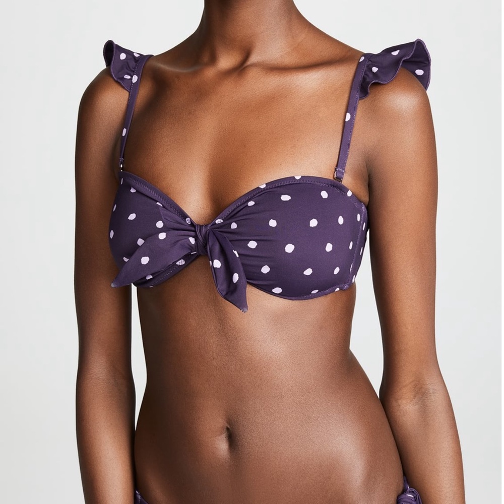 Eberjey dotty lily bikini top & bottom S